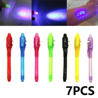 7 PCS Invisible Ink Pen with Light Invisible Pen Magic Pen Highlighter Markers Funny Glitter Pens SGB01 1