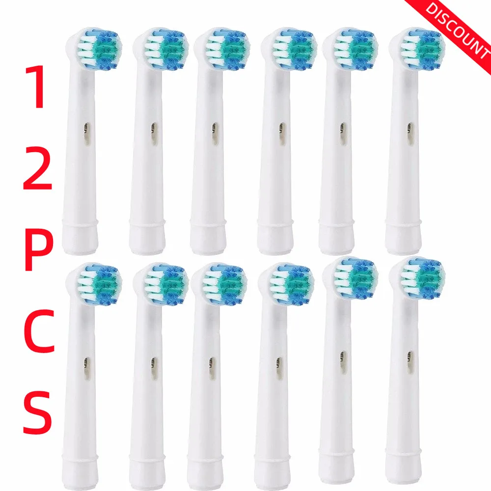 12pcs Replacement Brush Heads For Oral B Electric Toothbrush Advance Power/Pro Health/Triumph/3D Excel/Vitality Precision Clean 16pcs replacement brush heads for oral b electric toothbrush advance power vitality precision clean pro health triumph 3d nozzle