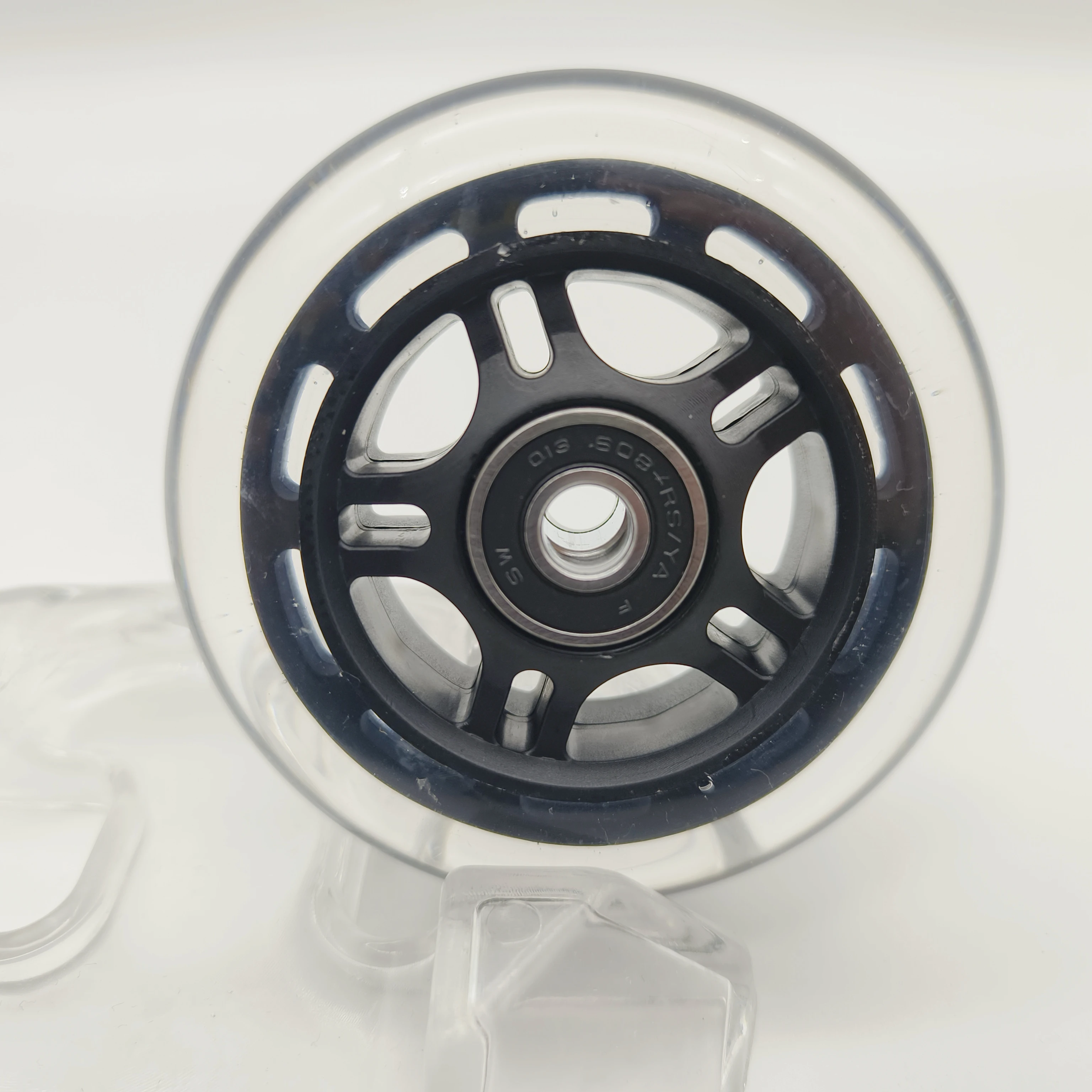 roller wheel skating wheel 84mm 84x24 mm 80a PU material transparent roller skating wheels