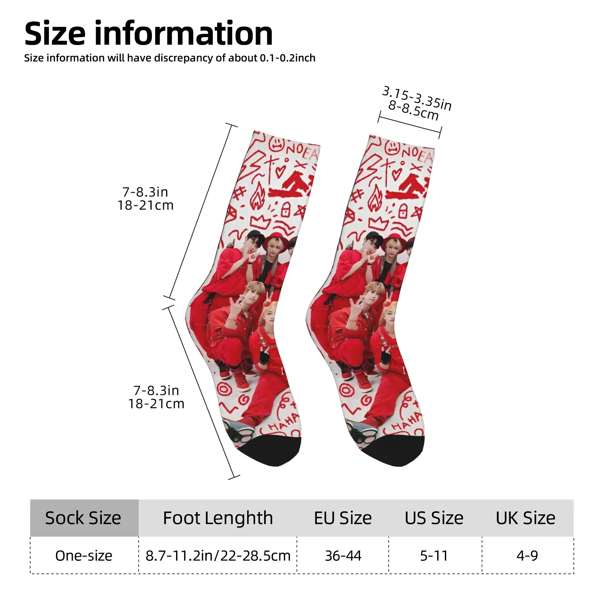 Kids' Gothic Design Autumn Socks - KPOP Inspired Band Style Outdoor Quality
