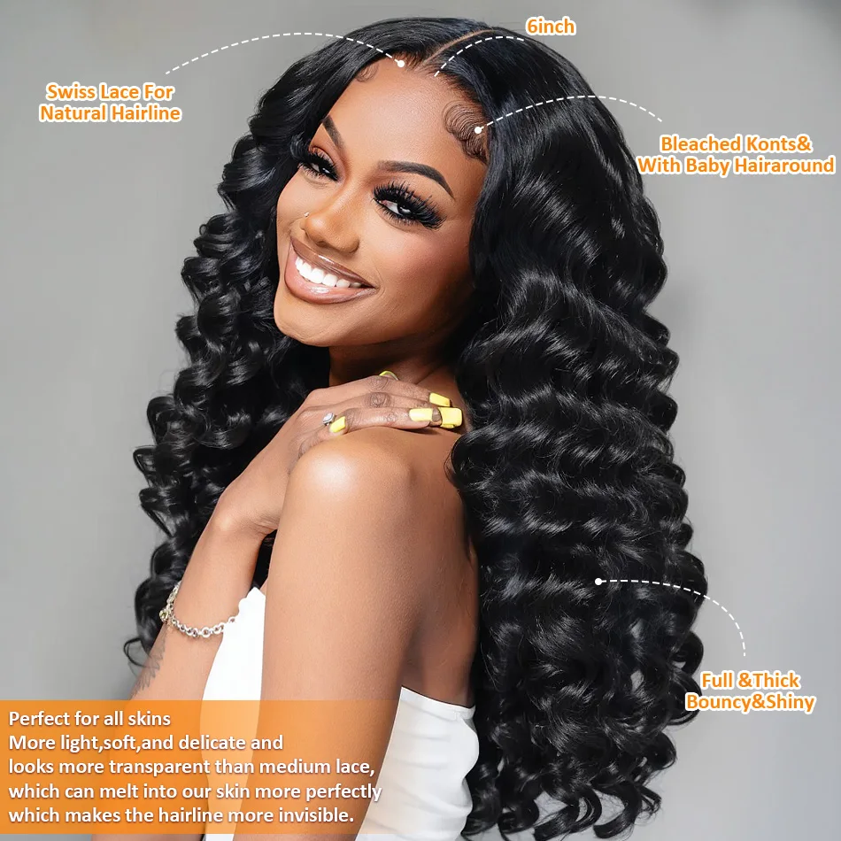 Human Hair Wigs Human Hair Loose Deep Wave 13x6 Lace Front Wigs Brazilian 30 40 Inch Curly Water Body Wave HD 13x4 Lace Frontal Wig Black