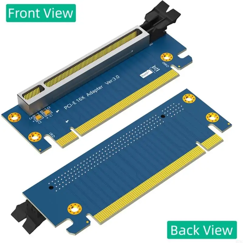 D7YC Pcie 16x Risers Card 90 Degree Risers Adapter Card for 1U 2U Server Case Data Transmission Transfer