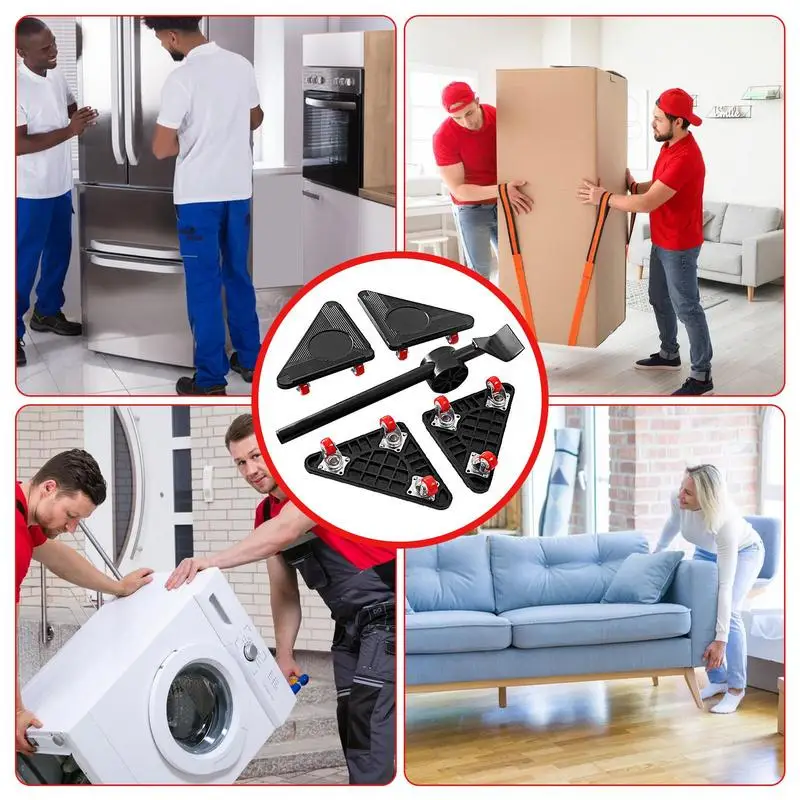 Heavy Furniture Lifter Heavy Duty Furniture Movers With Wheels Appliance Mover With Adjustable Height Lifting Tool Bar For Safel 5