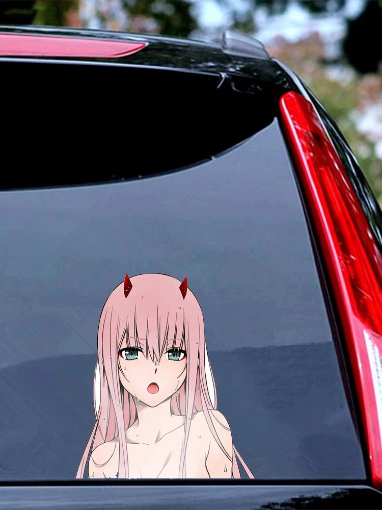 Zero Two Lollipop2 Darling in the Franxx Weatherproof Anime Sticker 6 Car  Decal