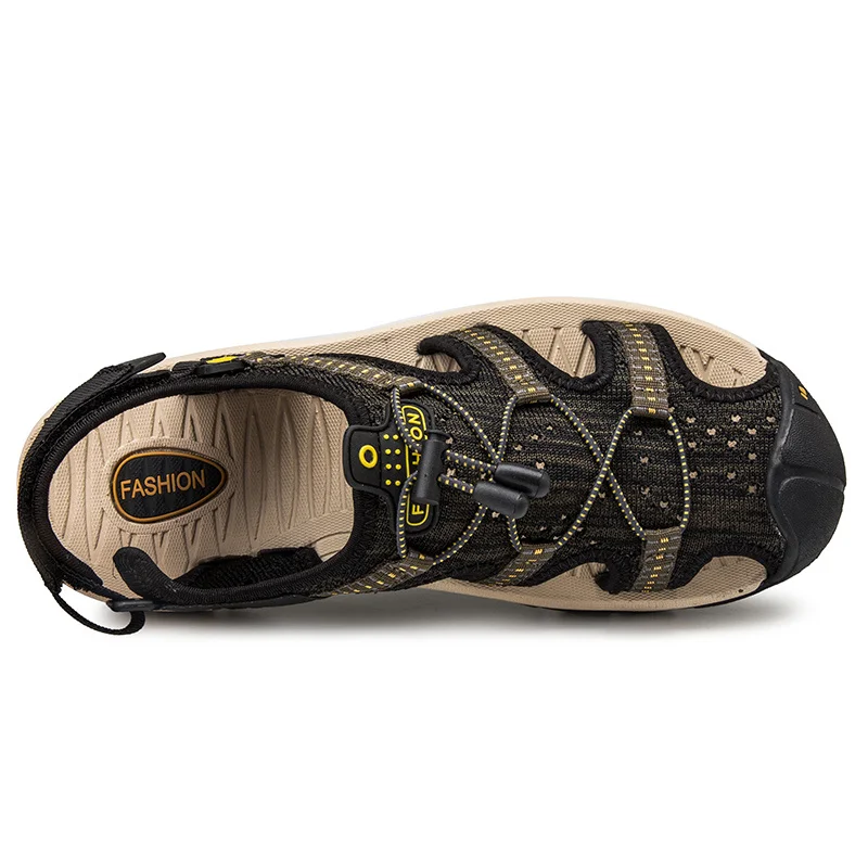 Men's Closed Toe Sports Sandals Hiking Trekking Sandals Summer Outdoor Sandals Beach Shoes Lightweight_voghion.com