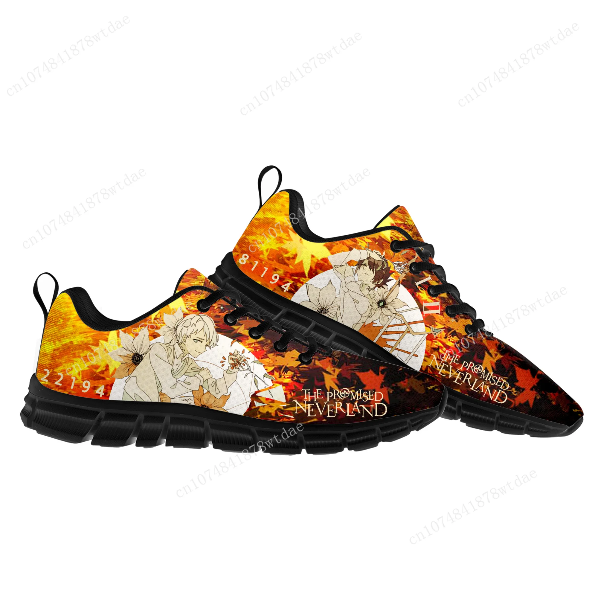 

The Promised Neverland Emma Sports Shoes Mens Womens Teenager Kids Children Sneakers High Quality Manga Sneaker Custom Shoe