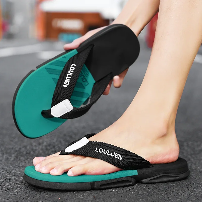 High quality brand men flip flops summer beach flip flops men fashion breathable casual men Beach slippers summer outdoor
