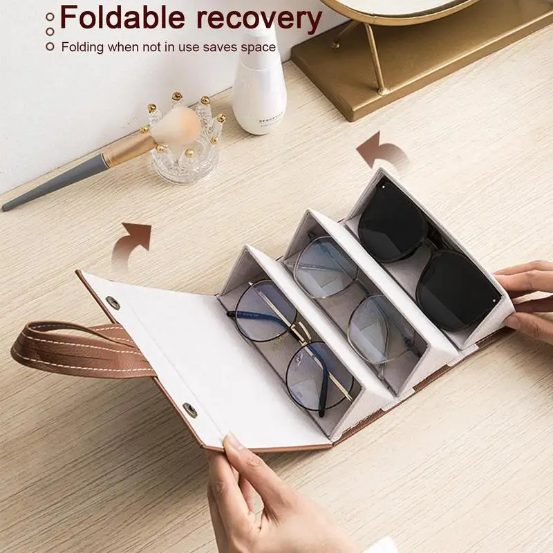 Glasses Case Display Sunglasses Box Organizer Eyeglasses Eyewear Storage  Holder Jewelry 5 Watch Collection Multiple Tray - Walmart.com