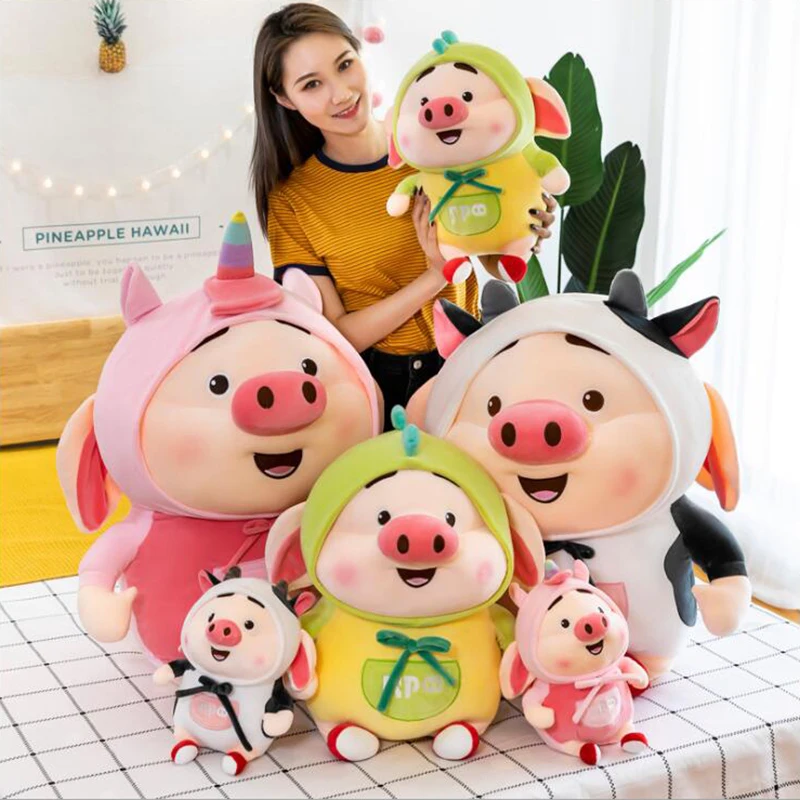 

Hot Cartoon Cute Pig Plush Toys & Indoor Warm Winter Adult Stuffed Kawaii Pep pig Pillow for Girls Kids Friends Birthday Gifts