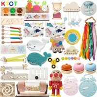 NEW Busy Board Montessori Early Educational Toys Cognitive Training Infant Skills Learning Wooden Game Busyboard DIY Accessories