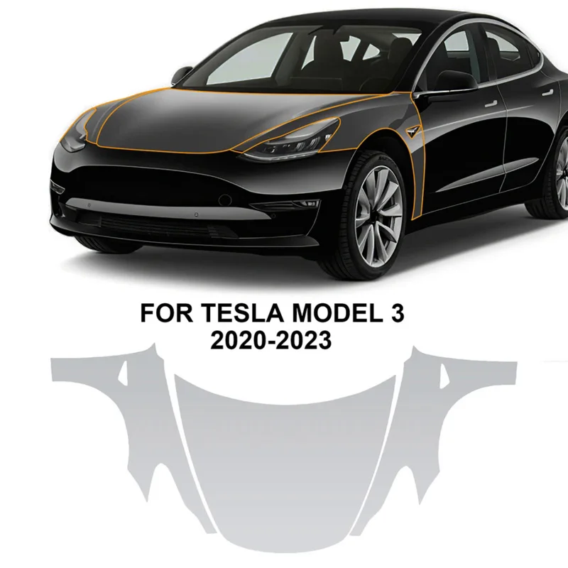 

For Tesla Model Y 3 2020-2023 Paint Protection Film Clear Bra PPF Anti Scratch PreCut Car Body Sticker Film Cover 8.5mil