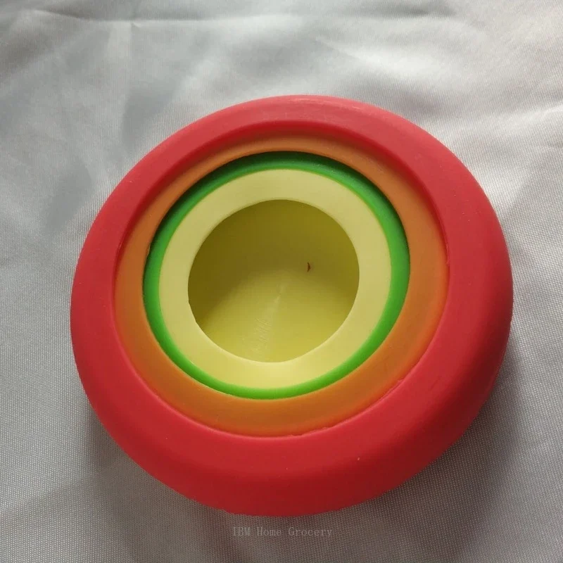Silicone Food Cover 4pcs Creative Fruit And Vegetable Fresh-keeping Cover Silicone Food Hugger Fresh-keeping Cover Stretch Sealed Lids Reusable