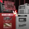 TIG Welder With Pulse 205Amp Large LED Display STICK/DC TIG/PULSE TIG 3 In 1 110&220V Dual Voltage TIG Welding Machine TIG-205P 3