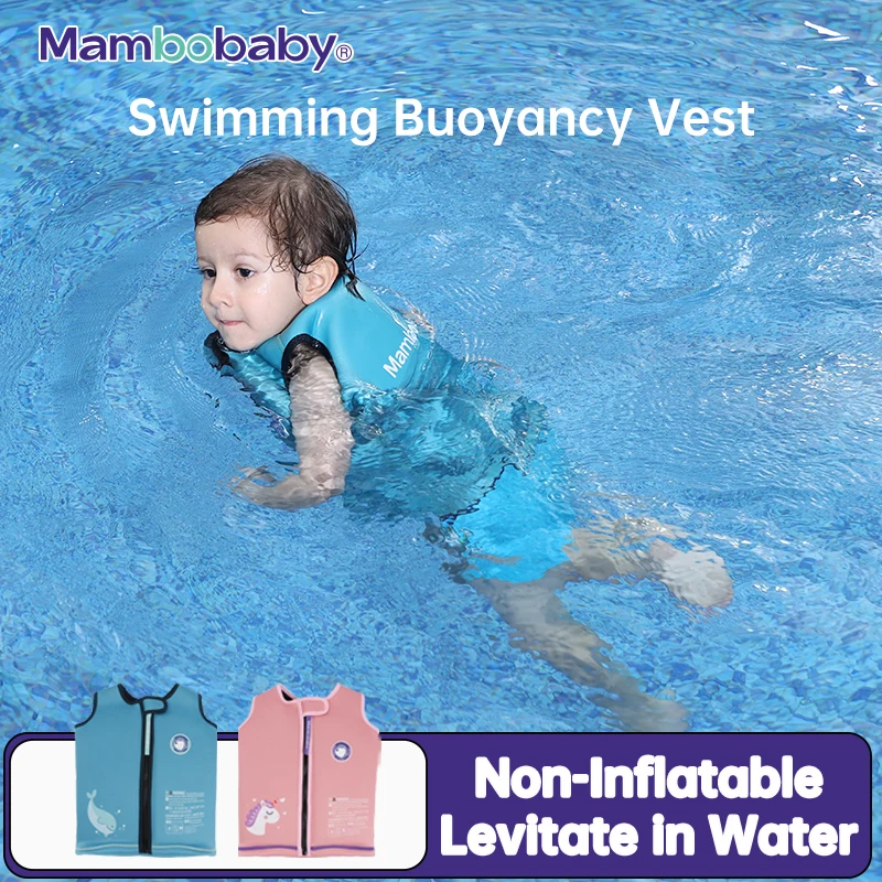Mambobaby Swimming Buoyancy Vest Jacket Air Free Baby Swimming Ring Puddle Jumper Safety Kids swim Aid Vest