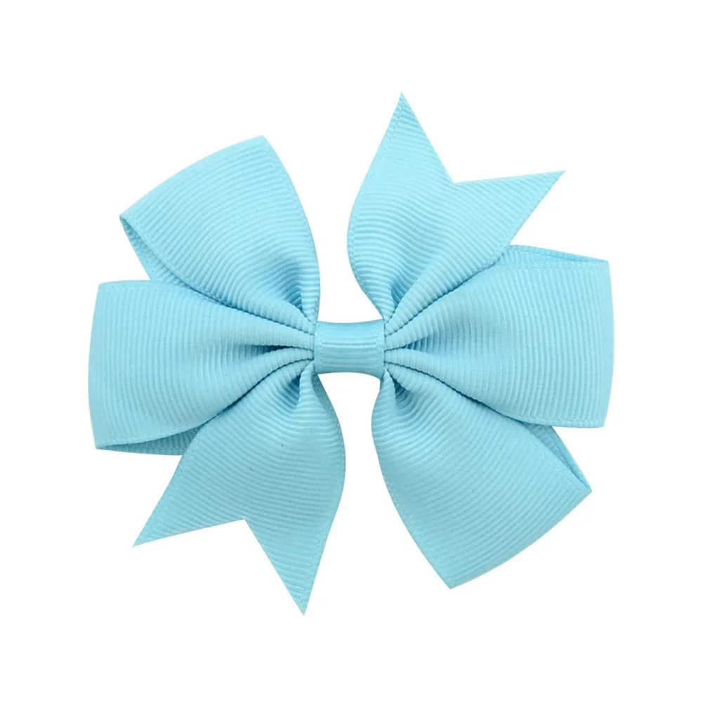 Vibrant Solid Grosgrain Ribbon Hair Bows for Girls - Boutique Hair Clips & Accessories