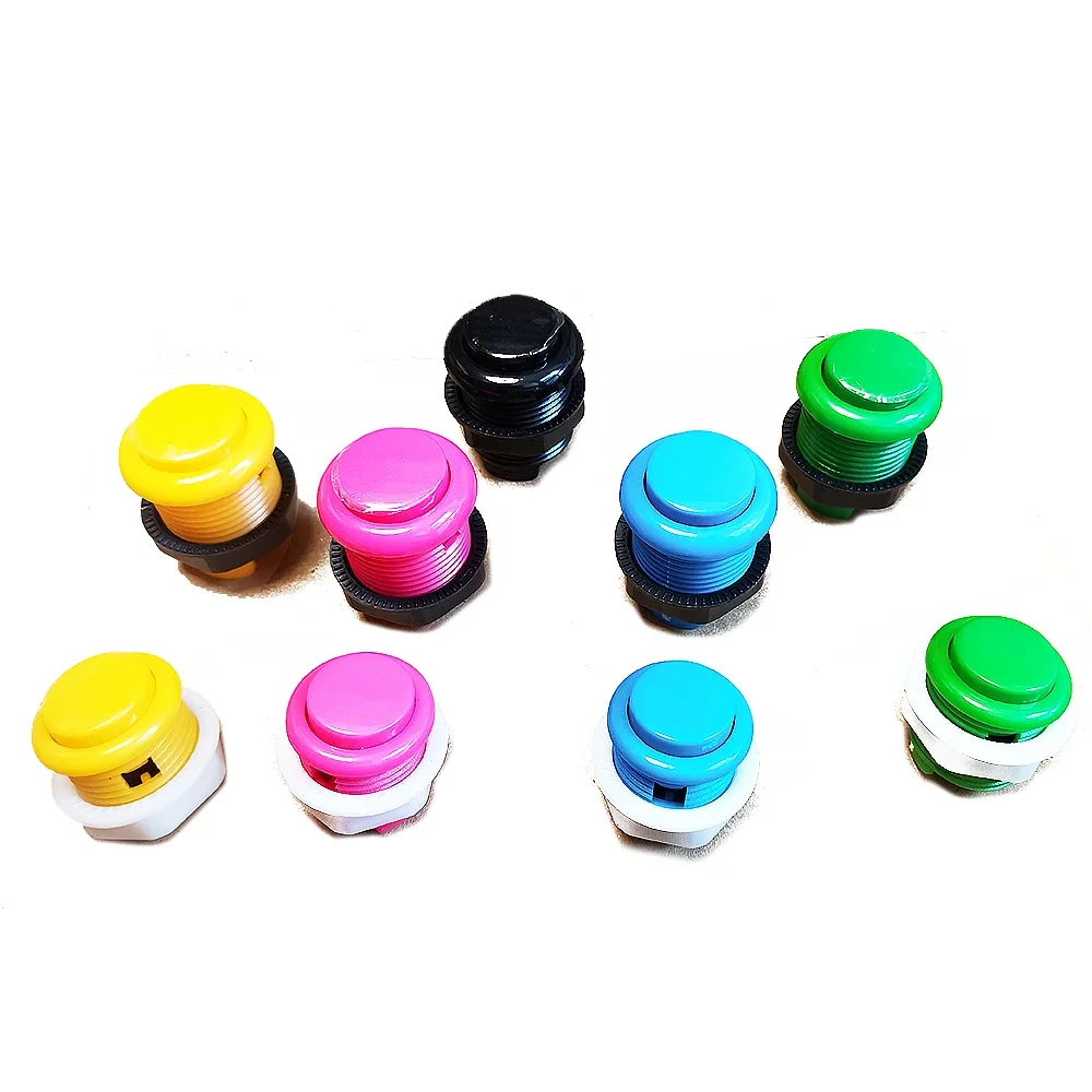 One 28Mm Pulsante Di Avvio Interruttore A Chiave 28Mm 24Mm Neo Geo Tablero Gioco Arcade Vending Seing Machine Slot Flipper Parts Gunmachine