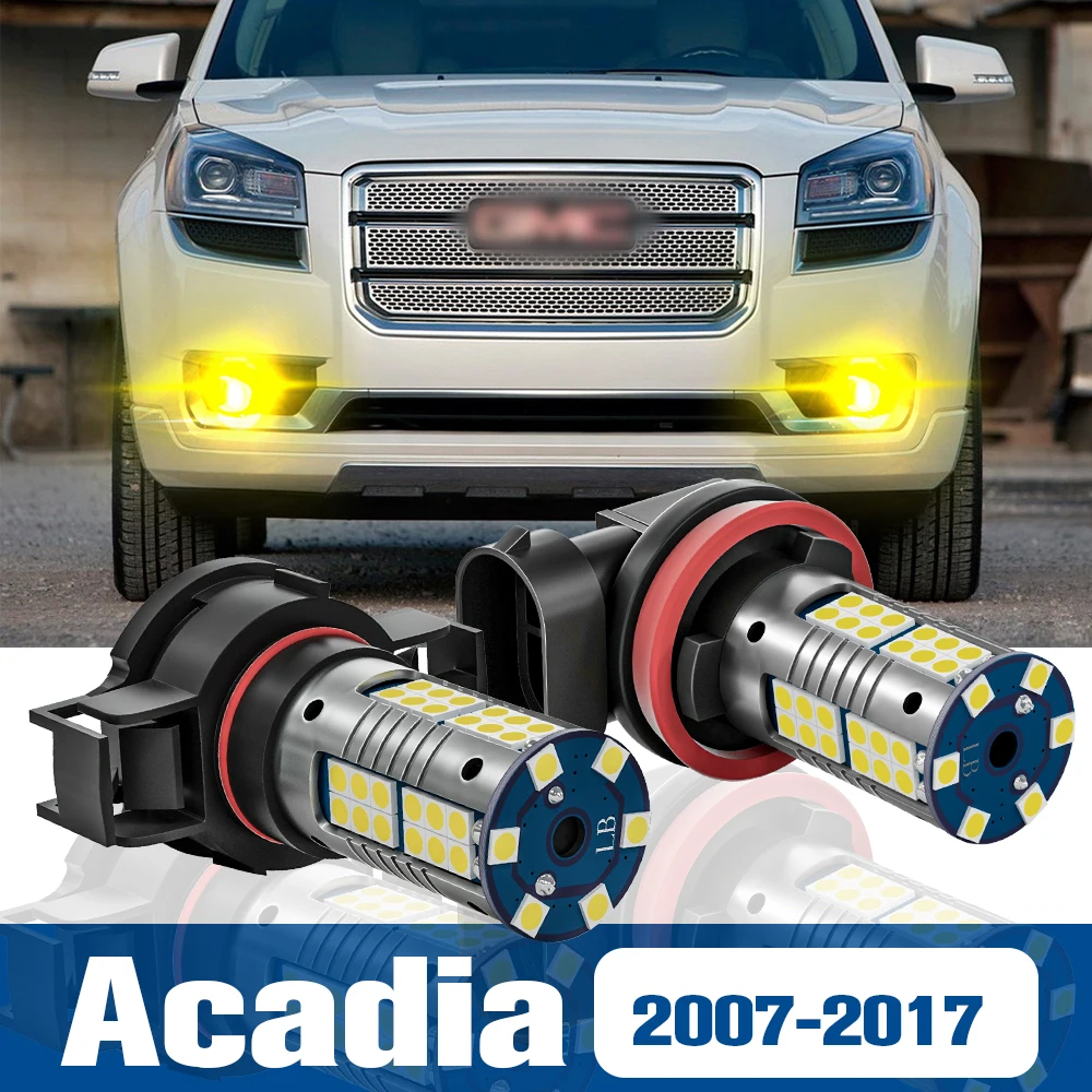 

2pcs LED Fog Light Blub Lamp Accessories Canbus For GMC Acadia 2007-2017 2008 2009 2010 2011 2012 2013 2014 2015 2016