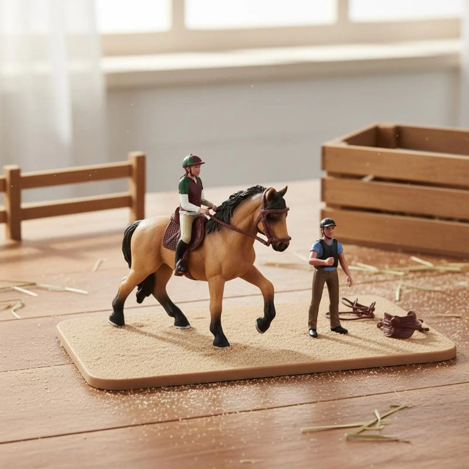 농가와 울타리 장난감 세트 역할놀이 미니어처 농장 장면 세트 농장 동물 플레이 세트 미취학 아동을 위한 현실적인 동물