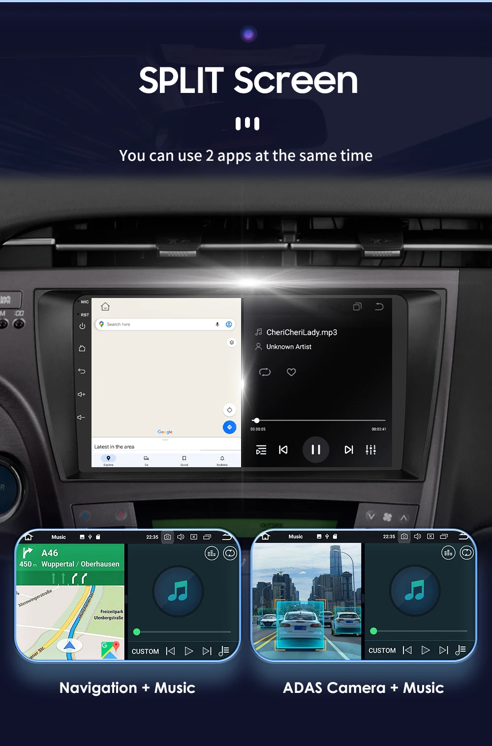 Hizpo 8G+128G Android 13 For Toyota Prius 3 2009 - 2015 Car Radio Multimedia Video Player GPS Navi Stereo Carplay Auto Stereo BT