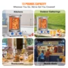 VEVOR Shawarma Grill Machine13 lbs Chicken Shawarma Cooker Gas Vertical Broiler Gyro Rotisserie Oven Doner Kebab for Home 6