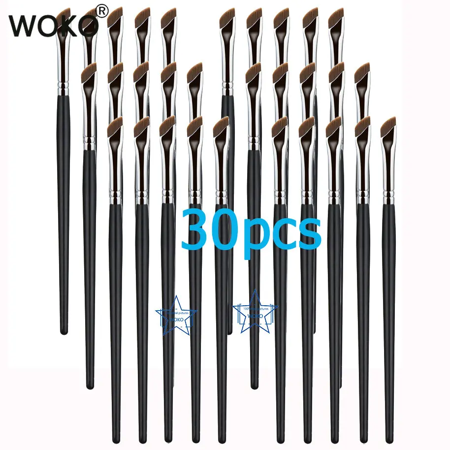 5/50pc Sickle Eyeliner Brush Knife Edge Makeup Brush Set Wholesale