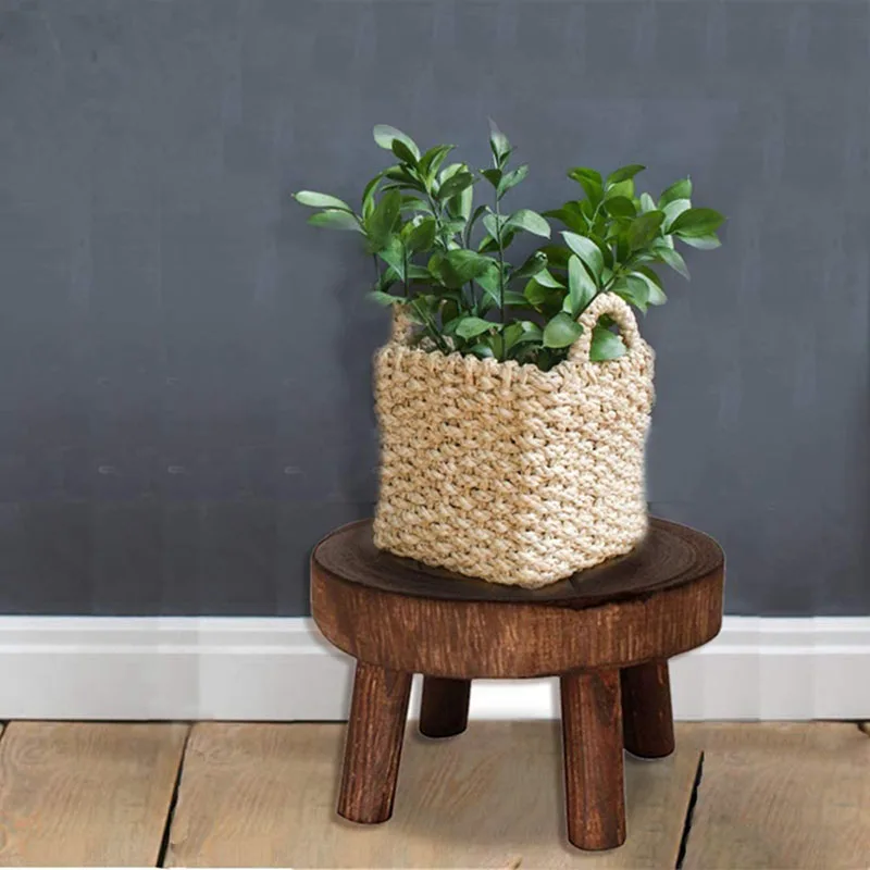 floating plant pot Solid wood green plant succulent courtyard long bench high stool balcony succulent orchid flower shelf storage flower pot rack cute plant pots