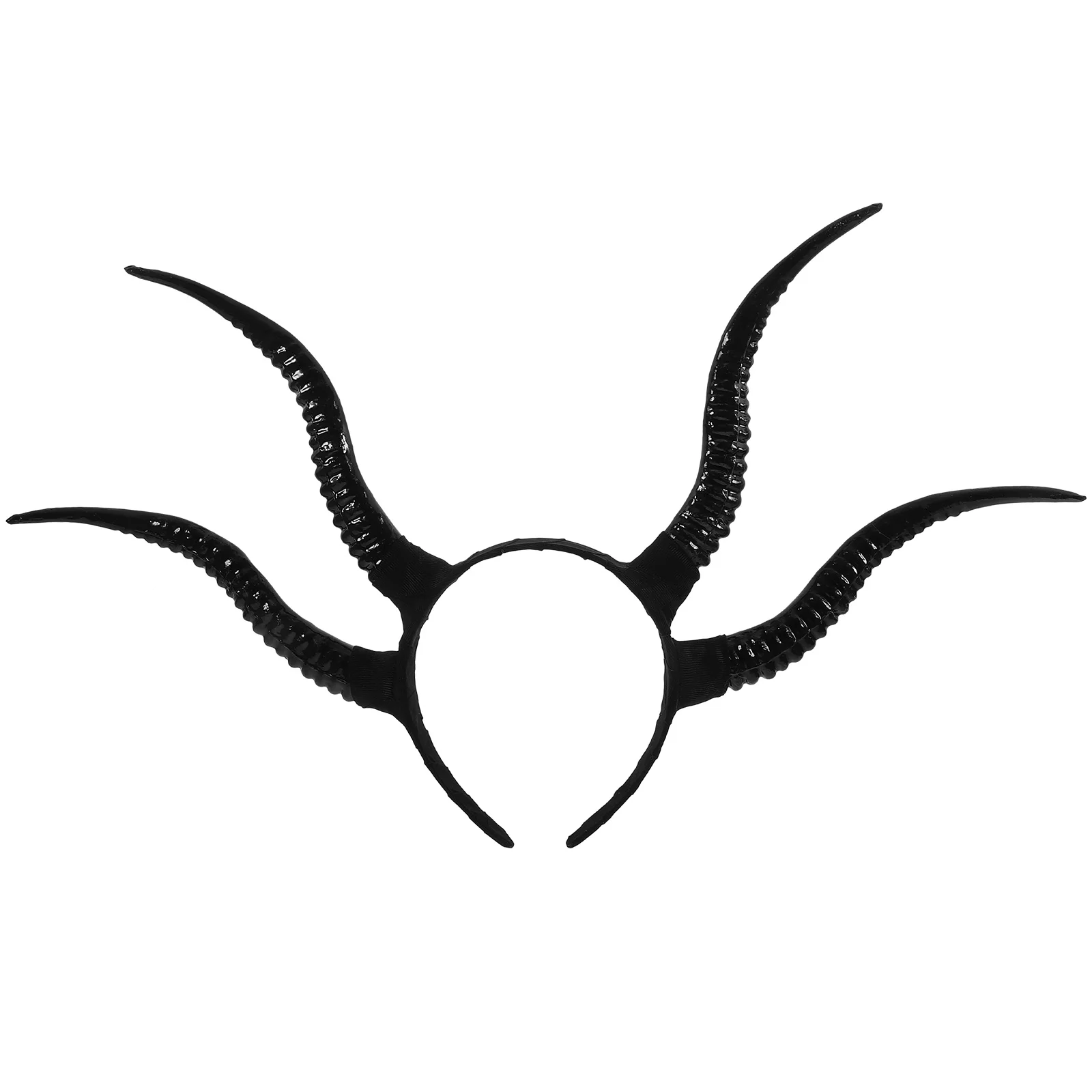 

Headgear Demon Horn Headband Man Hair Ribbons Bull Horns Plastic Ox Headbands for Girls