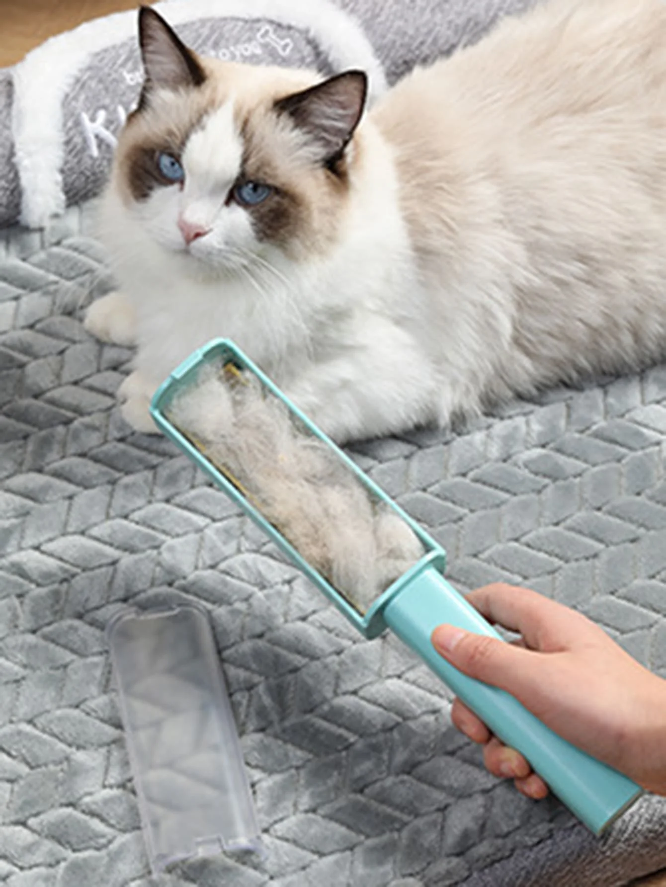 1pc Pet Hair Remover and Reusable Lint Roller Cat and Dog Hair Remover for Furniture, Couch, Carpet, Clothing Bedding