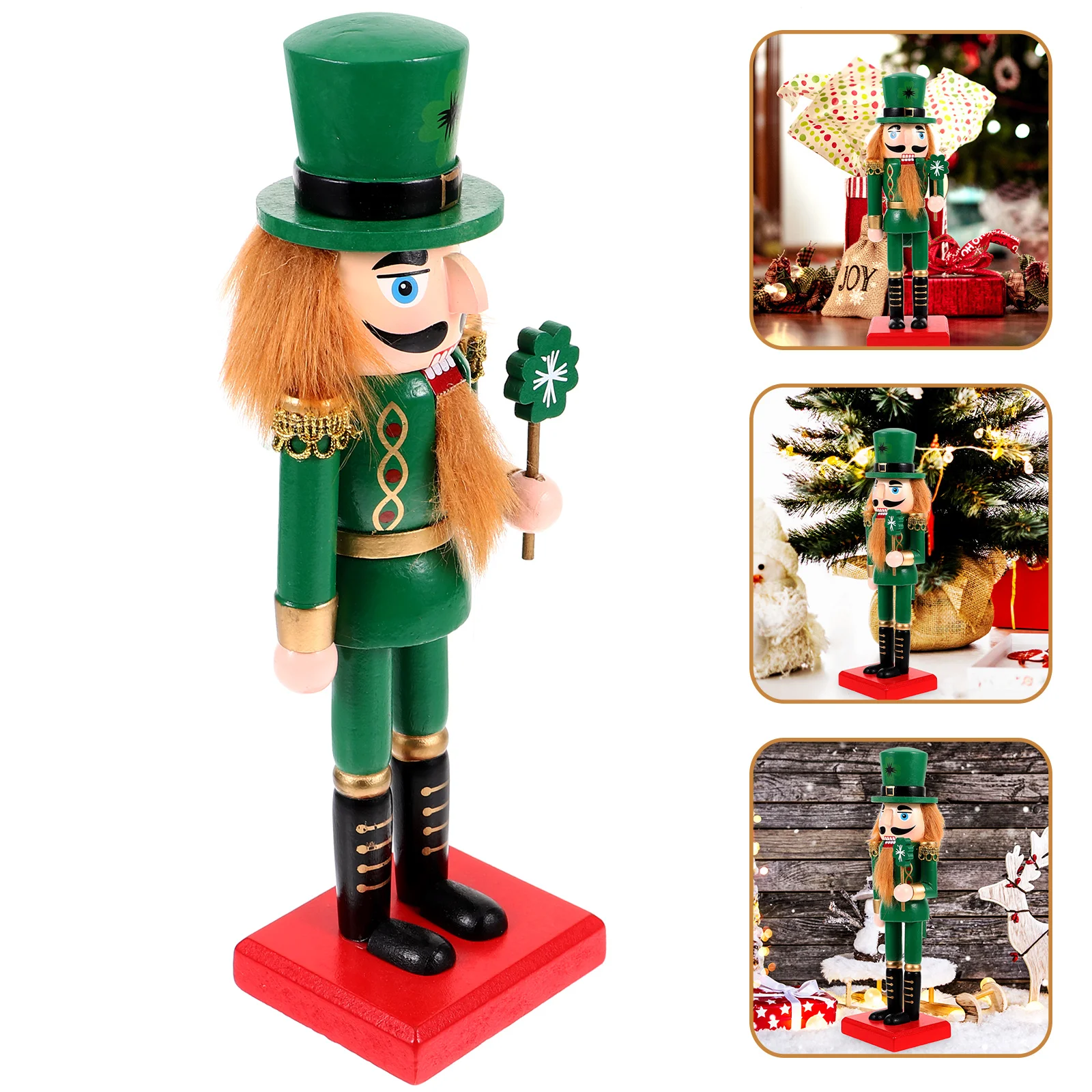 

Soldier Nutcracker Christmas Decor Wood Nutcrackers Figure Xmas Party Table Centerpiece Ornaments Figurine Party Decorations