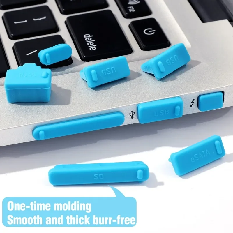 Universal Silicone Anti Dust Plug Cover Stopper Type C Laptop Dustproof USB Port VGA HDMI-compatible RJ45 Interface Dust Plugs 3