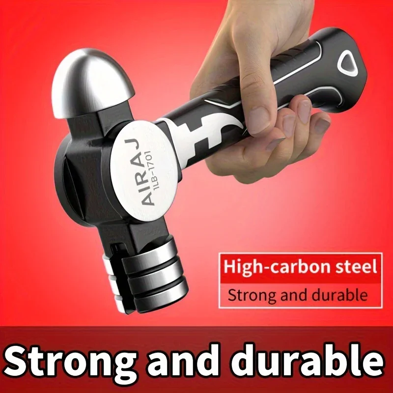AIRAJ Small Hammer Mini Claw Hammer Head Fitter Octagonal Multifunctional Integrated Nail Nail mini hammer claw hammer mini claw hammer