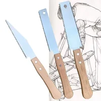 Japanese Style Hand  12In Non-slip Wooden Handle Pull  Flush Cut Saw Handsaw Woodworking Plastic Cutting Tool Hand Saw 1