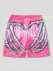 Mens Summer Classic Skull Beach Short Pants New Fashion Skeleton Hand Print Men  Gym Shorts Quick Drying  Shorts Men Clothing 1