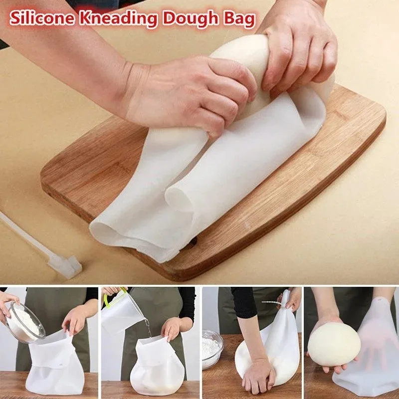 Versatile Food Grade Silicone Dough Kneading and Mixing Bag for Bread, Pastry, and Pizza