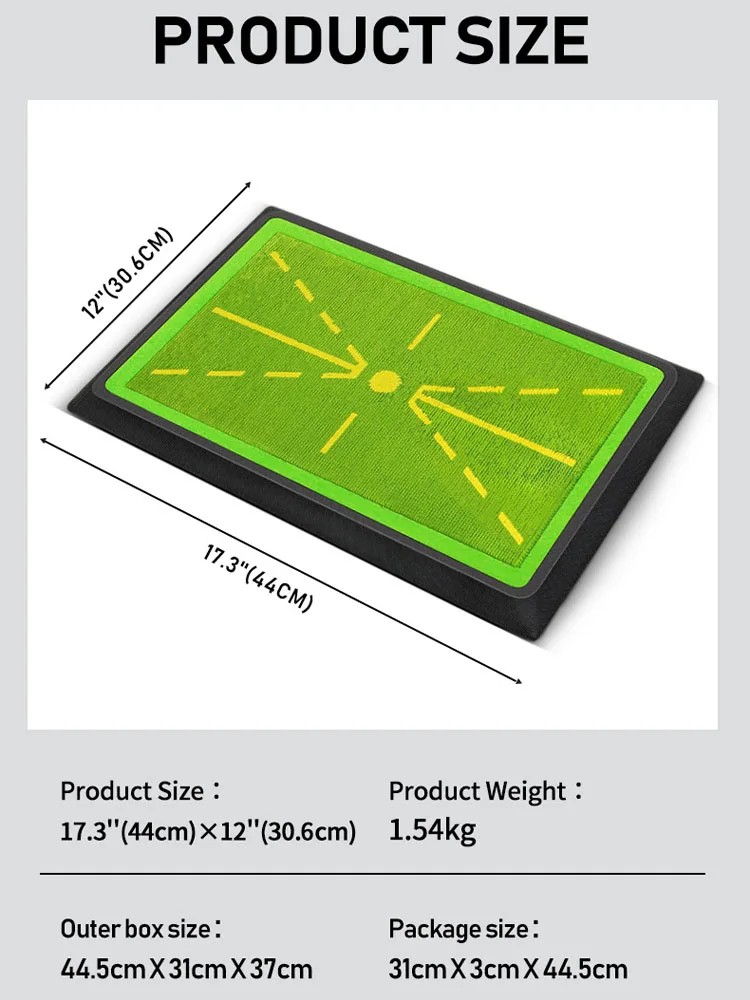 PGM High Quality Golf Training Pad for Swing Detection Batting Ball Trace Directional Mat Swing Path Pads Swing Practice Pads