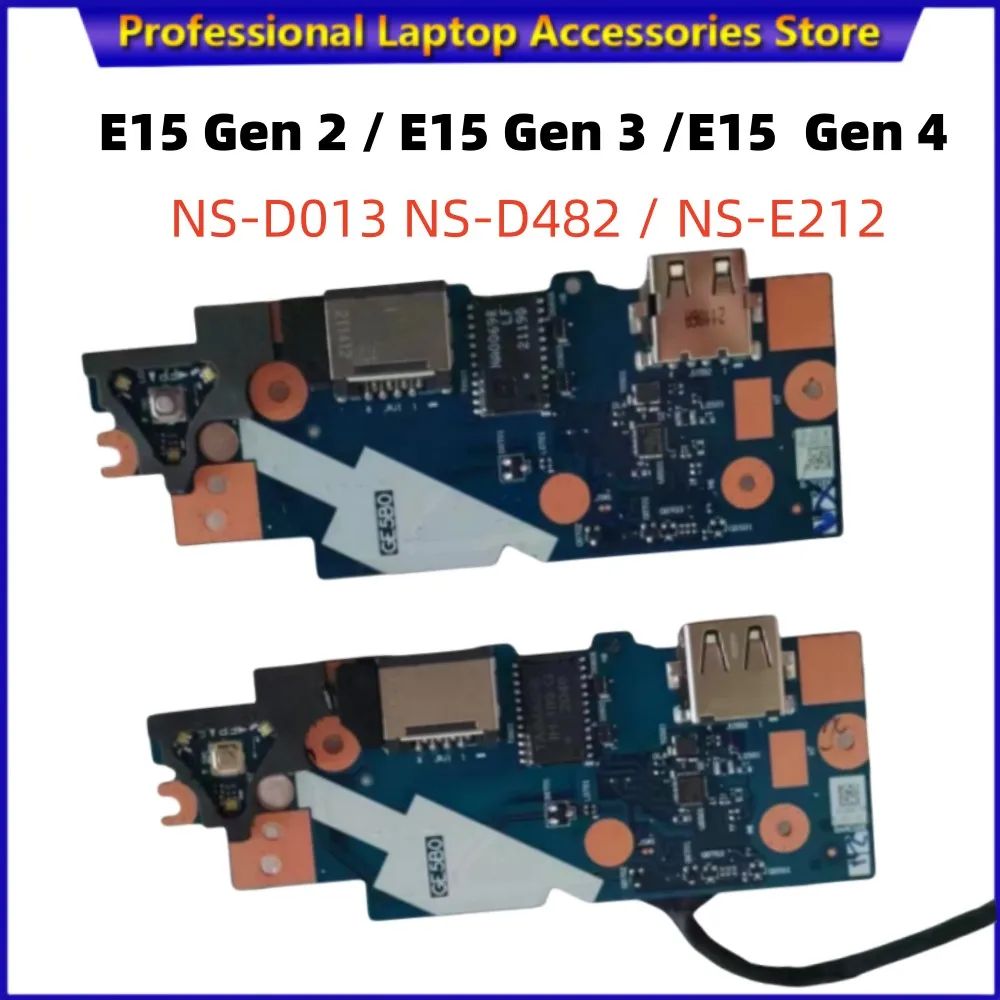 Placa de Botão Portátil Lenovo Thinkpad E15 Gen E15 Gen E15 Gen Usb io Ge5b0 Ns-d013 Ns-e212 Ns-d482