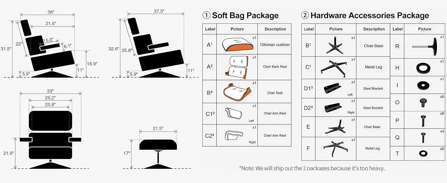 Mid Century Chaise Lounge Chair