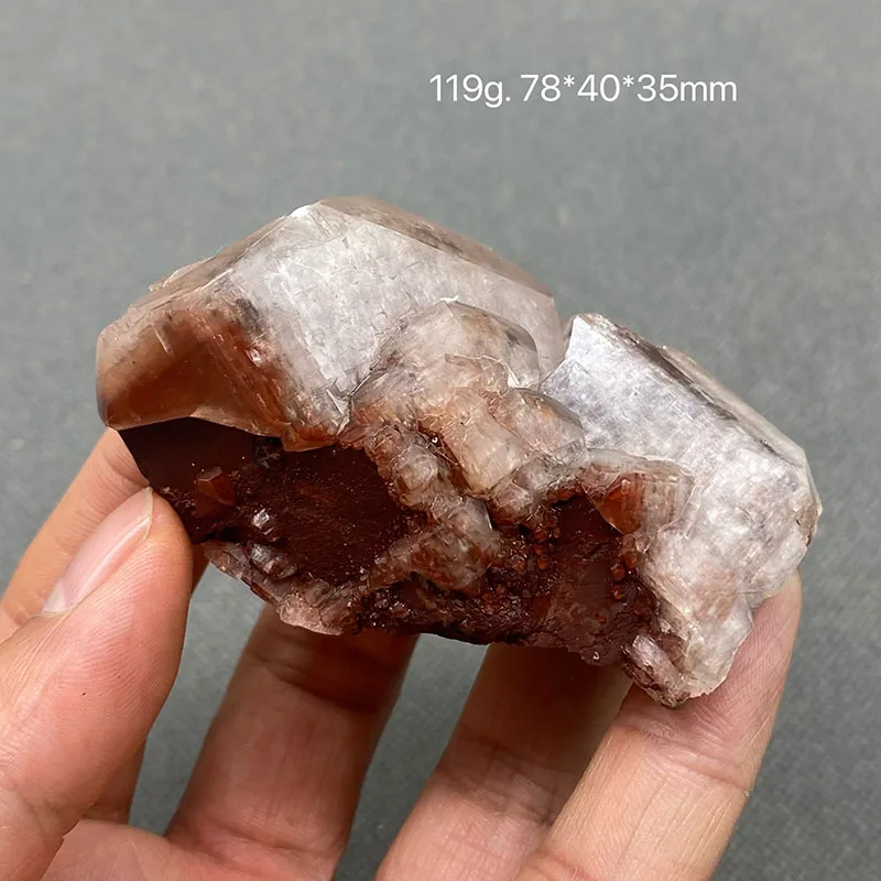 100% natural chocolate color calcite secondary crystallized raw stone mineral specimen healing crystal  Chenzhou, Hunan, China