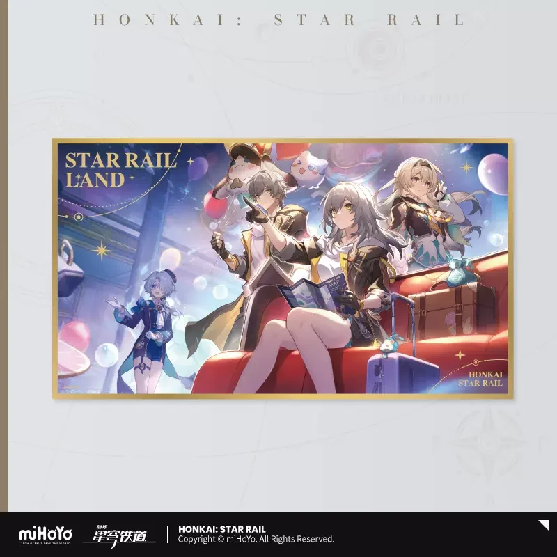 

Sunsyea Honkai Star Rail официальный Merch miHoYo оригинальная Подлинная серия LAND акриловая доска Caelus Stelle Светлячок