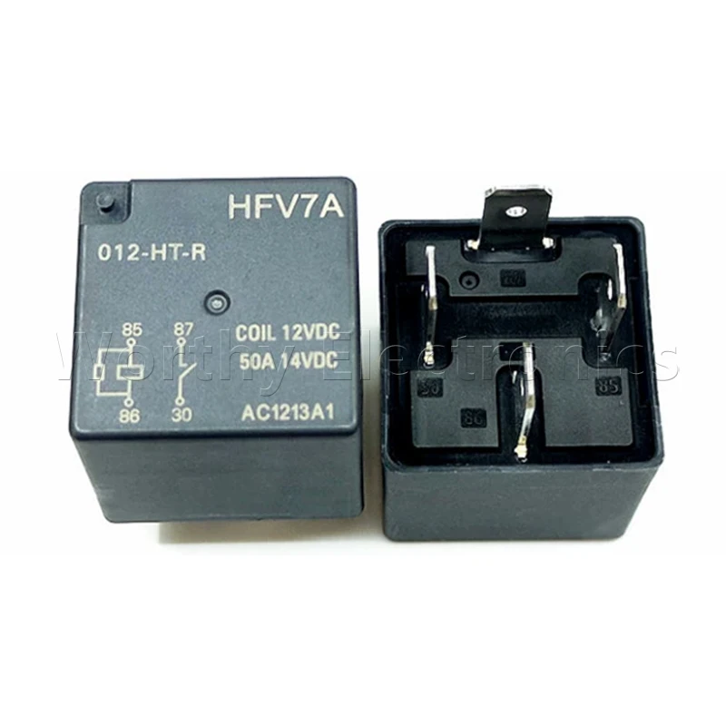 

Free shipping 10pcs/lot relay 12VDC 50A 4PIN HFV7A-012-HT-R