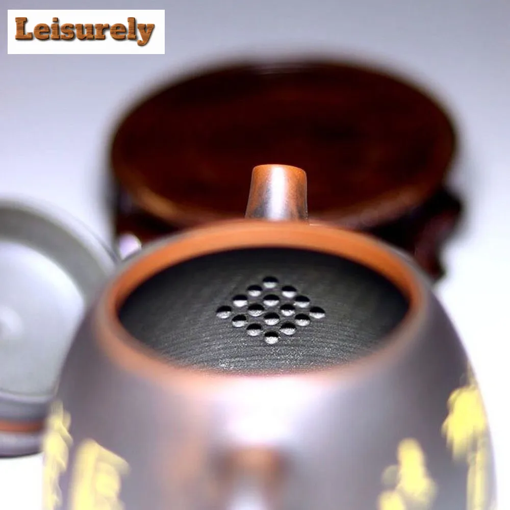 230ml Authentic Qinzhou Nixing Pottery Tea Pot Famous Masters Fully Handmade Filter Teapot Engrave Bamboo Kettle Chinese Tea Set