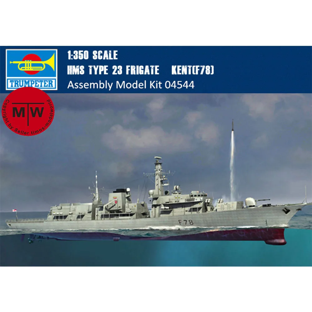 

Trumpeter масштаб 04544 1/350 HMS Тип 23 фрегат-Кент (F78) набор моделей военного корабля