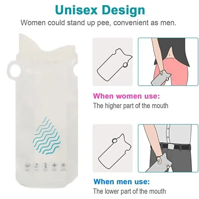 Emergency Portable 700ml 4-8piece Outdoor Travel Car Urinal Vomit Bag Mini Mobile Toilet Disposable Sanitary Bag