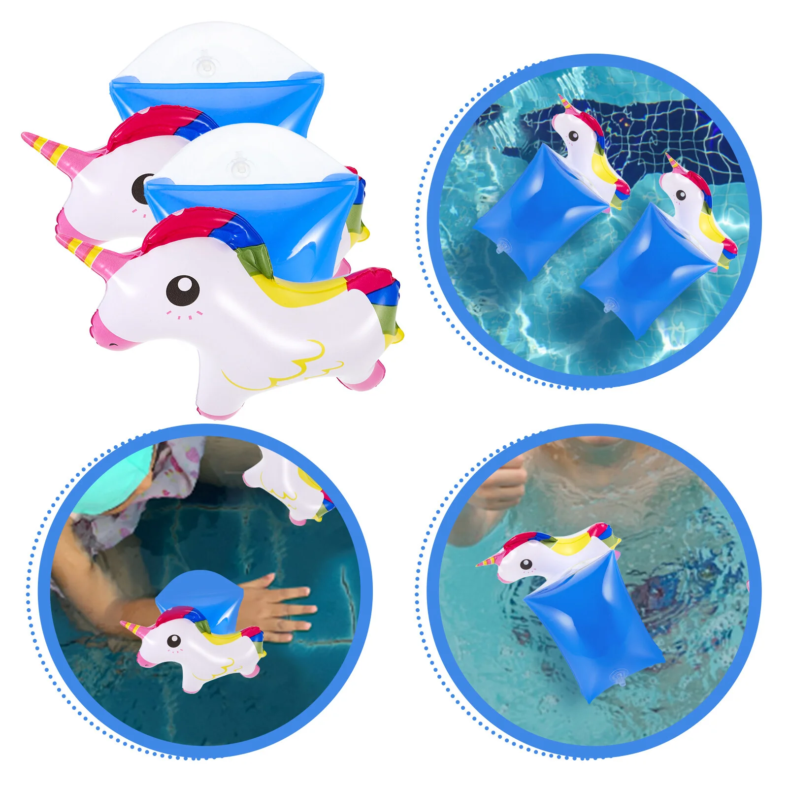 

1 Pair Swimming Accessories For Kids Children Children Float Band Ring Girls inflatable Swim Pool Safety Training Swimming Arm