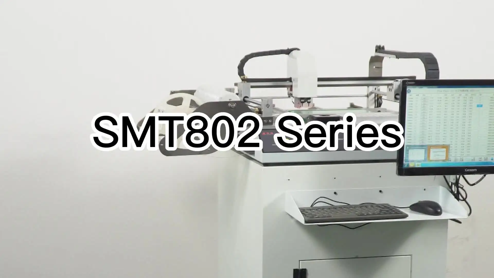 Маленькая автоматическая линия SMT802A-S с 29 питателями для светодиодных ламп