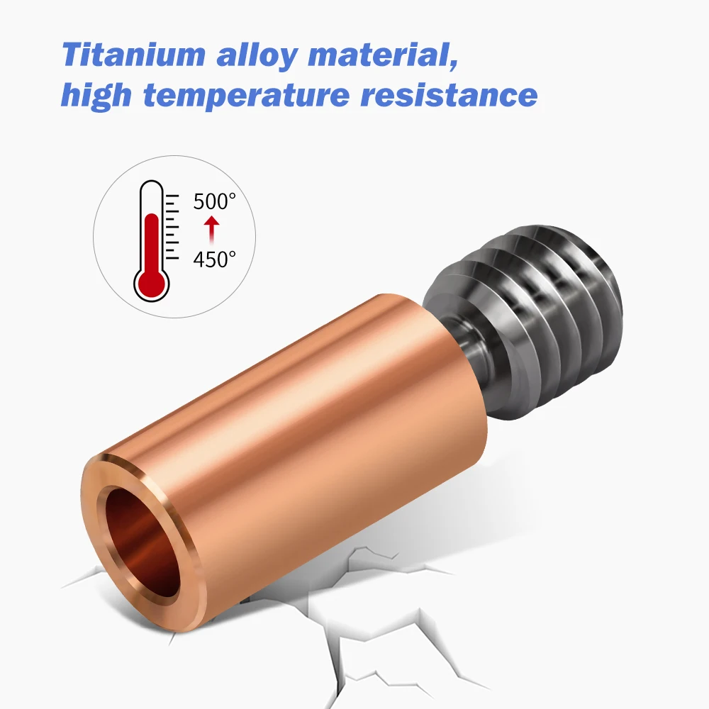 3d Printer Parts 3d Printer Hotend Bimetal Heatbreak Titanium Alloy Heat Break Throat 1.75mm Copper Plating Tube For Ghost 6 Hotend 3D Printer