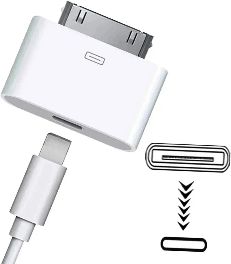 30핀 어댑터 8핀 남성용 조명-30핀 여성용 충전 동기화 컨버터 (아이폰 4, 4S, 아이패드 2, 3, 아이팟 터치용 충전기 액세서리)