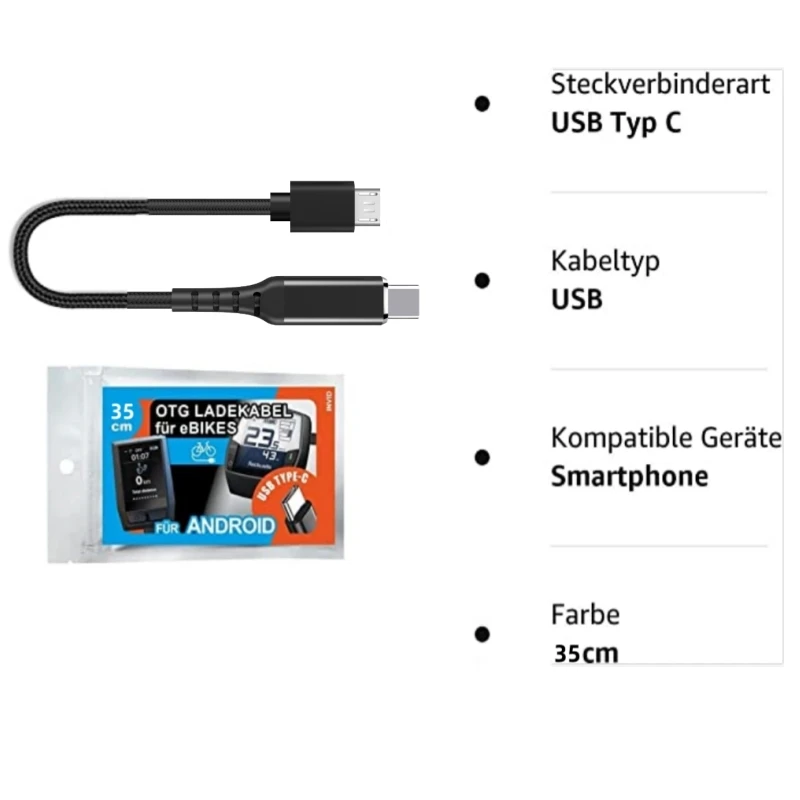 Charging cable for Bosch SmartphoneHub