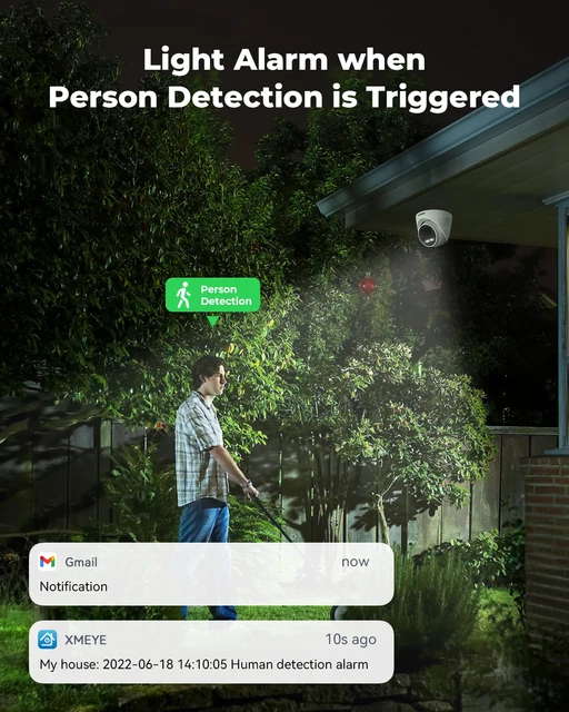 H.View 8Mp Poe Ip Camera Ai Face Detection 4K Cctv Security Camera Outdoor Dome Audio Video Surveillance Recorder xmeye app nvr 5
