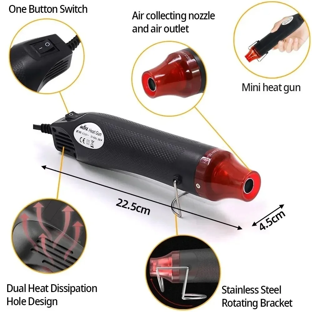 รูปสินค้า ปืนลมร้อน Mini Hot Air Gun บัดกรีอิเล็กทรอนิกส์